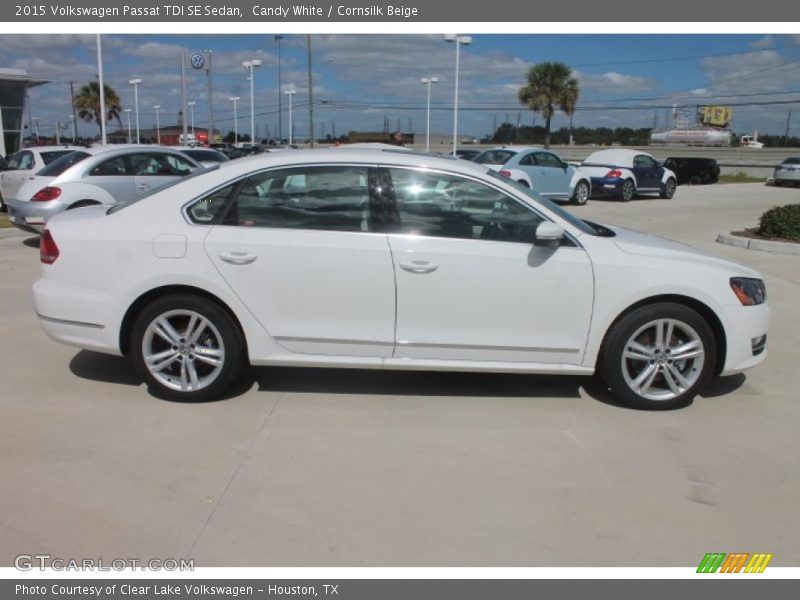 Candy White / Cornsilk Beige 2015 Volkswagen Passat TDI SE Sedan