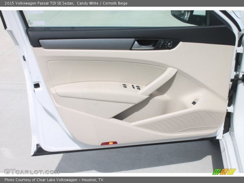 Candy White / Cornsilk Beige 2015 Volkswagen Passat TDI SE Sedan