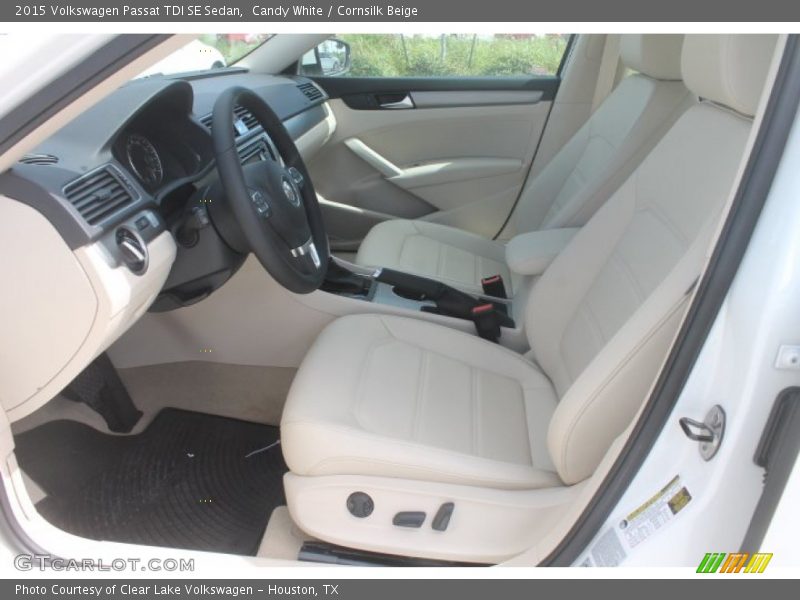 Candy White / Cornsilk Beige 2015 Volkswagen Passat TDI SE Sedan