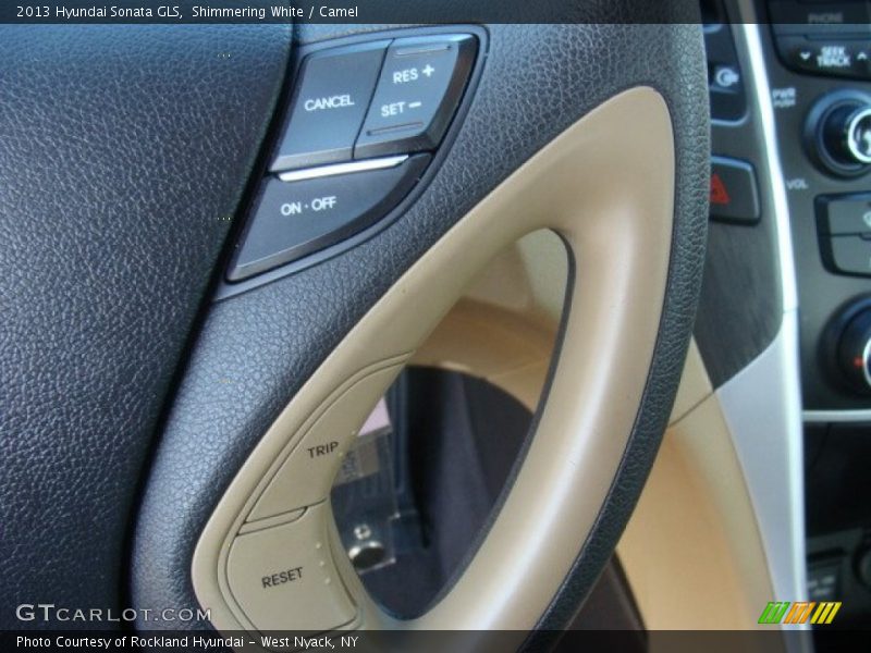 Shimmering White / Camel 2013 Hyundai Sonata GLS