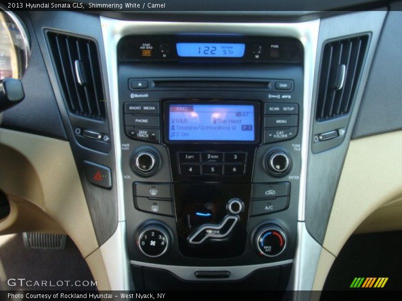 Shimmering White / Camel 2013 Hyundai Sonata GLS
