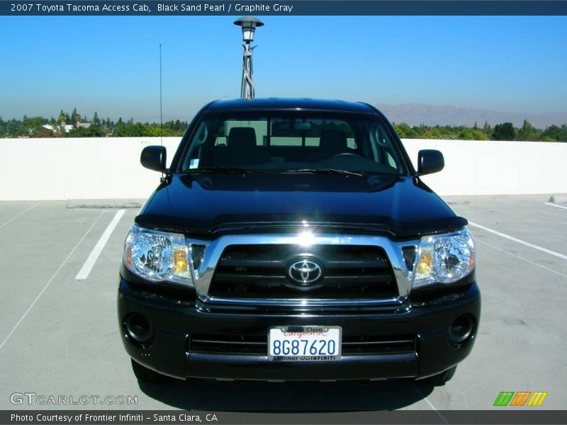 Black Sand Pearl / Graphite Gray 2007 Toyota Tacoma Access Cab