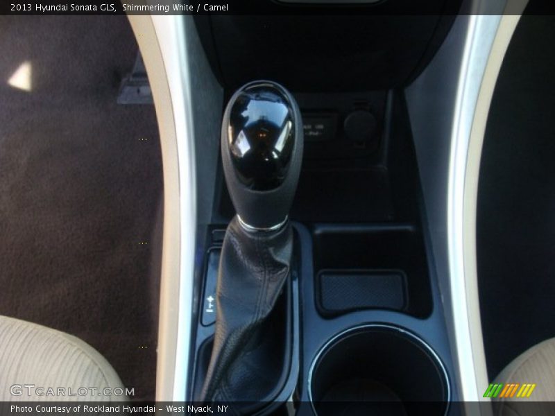 Shimmering White / Camel 2013 Hyundai Sonata GLS