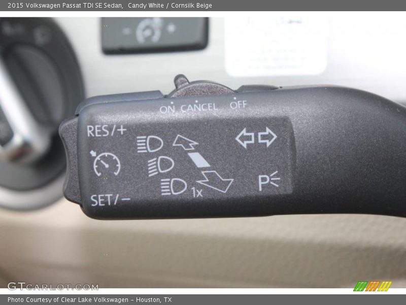 Candy White / Cornsilk Beige 2015 Volkswagen Passat TDI SE Sedan
