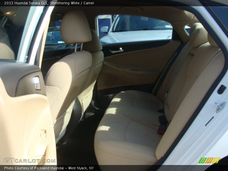 Shimmering White / Camel 2013 Hyundai Sonata GLS