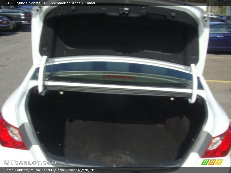 Shimmering White / Camel 2013 Hyundai Sonata GLS