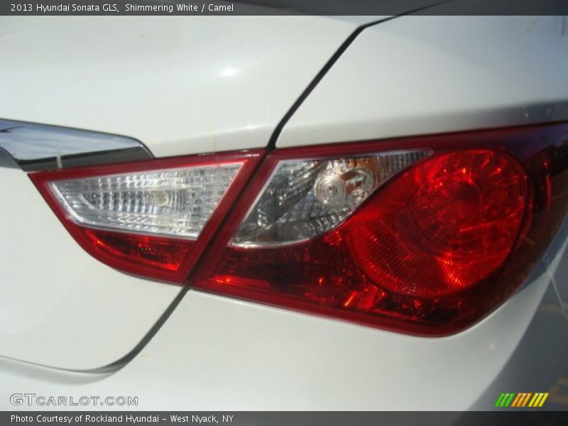 Shimmering White / Camel 2013 Hyundai Sonata GLS