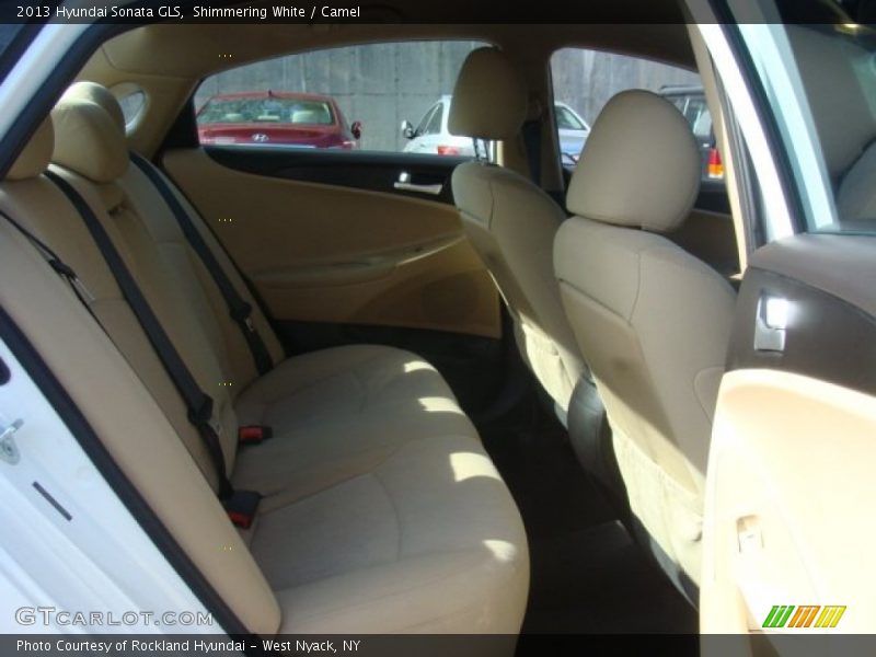 Shimmering White / Camel 2013 Hyundai Sonata GLS