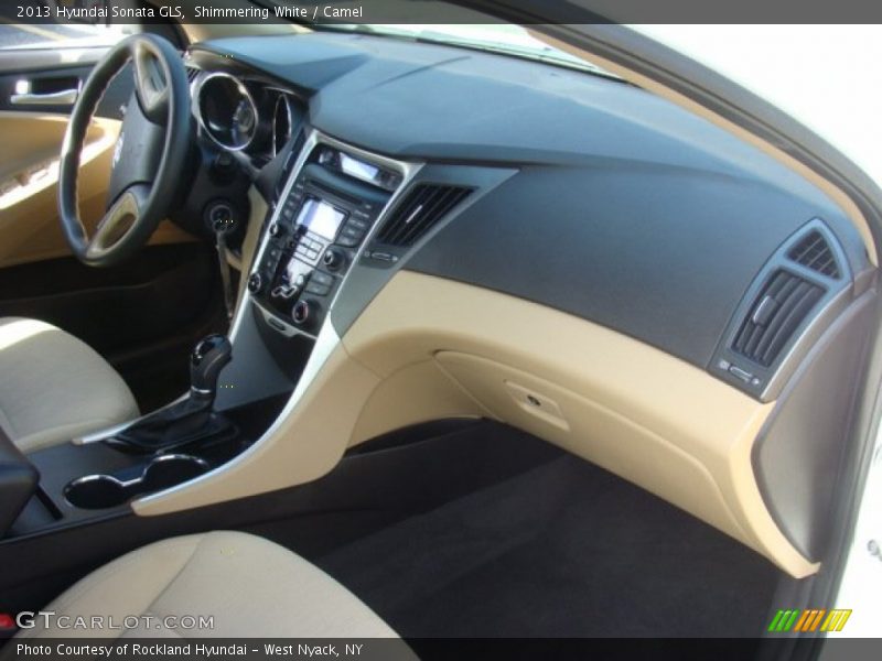 Shimmering White / Camel 2013 Hyundai Sonata GLS