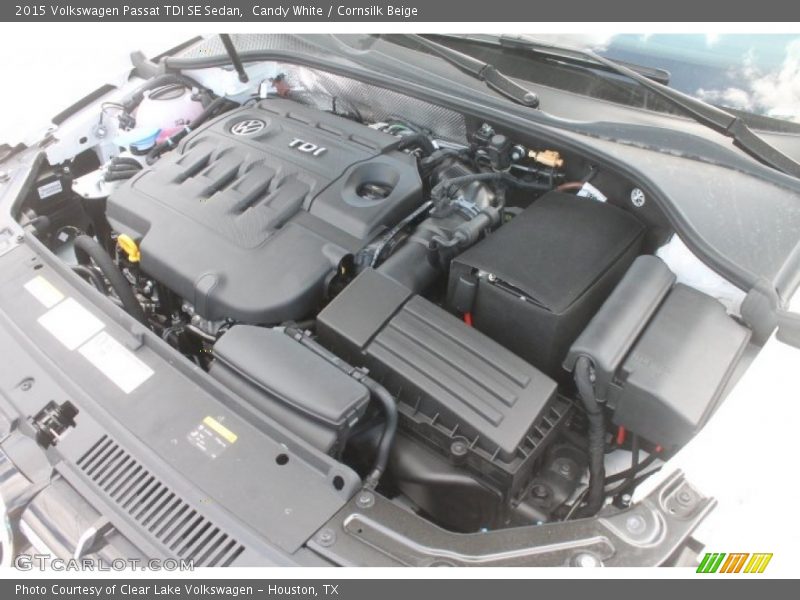 Candy White / Cornsilk Beige 2015 Volkswagen Passat TDI SE Sedan