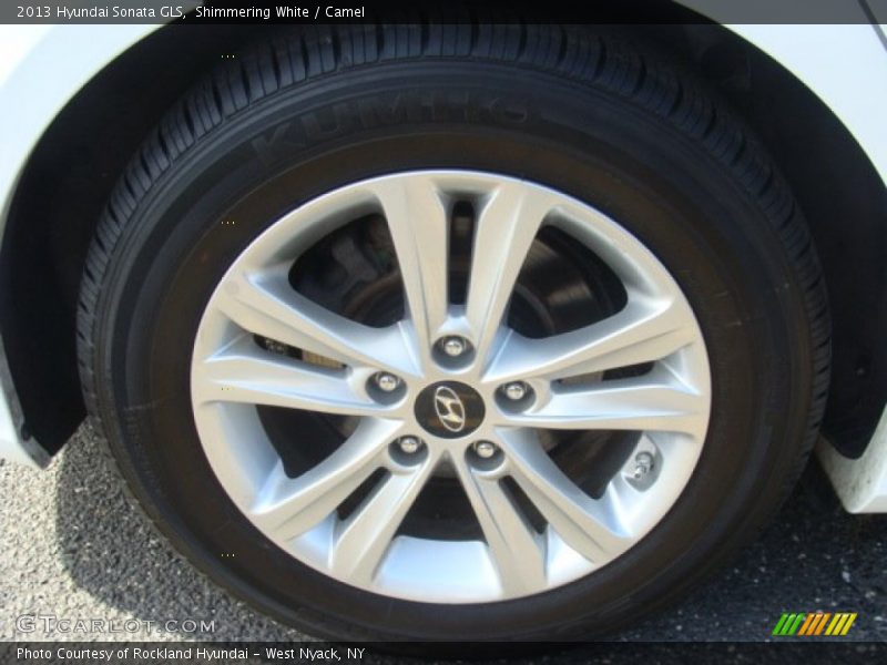 Shimmering White / Camel 2013 Hyundai Sonata GLS
