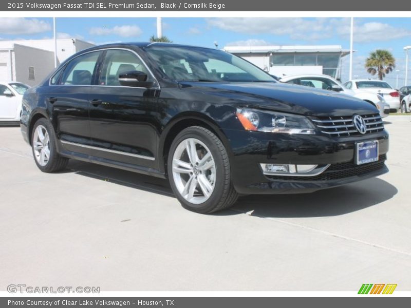 Black / Cornsilk Beige 2015 Volkswagen Passat TDI SEL Premium Sedan