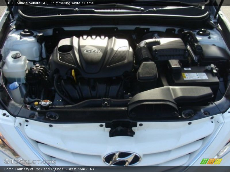 Shimmering White / Camel 2013 Hyundai Sonata GLS