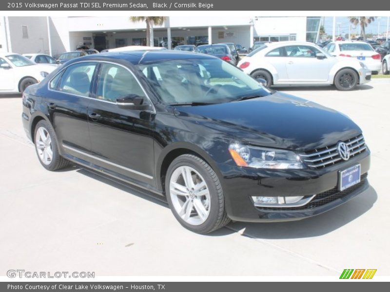 Black / Cornsilk Beige 2015 Volkswagen Passat TDI SEL Premium Sedan