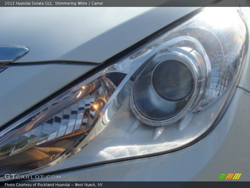 Shimmering White / Camel 2013 Hyundai Sonata GLS