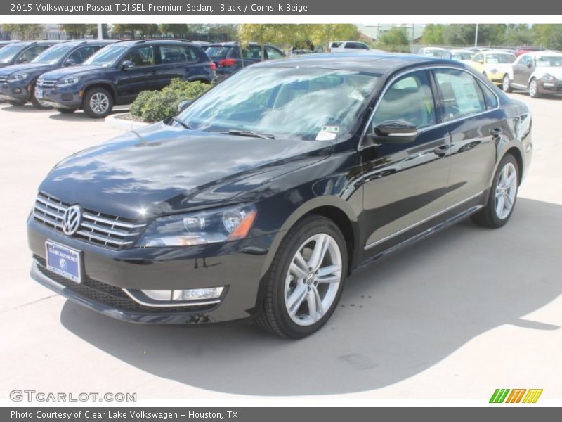 Black / Cornsilk Beige 2015 Volkswagen Passat TDI SEL Premium Sedan