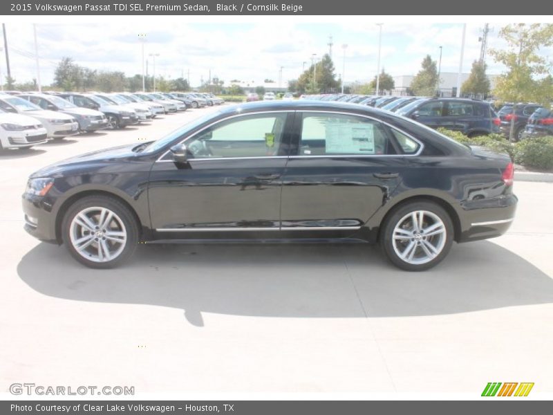 Black / Cornsilk Beige 2015 Volkswagen Passat TDI SEL Premium Sedan