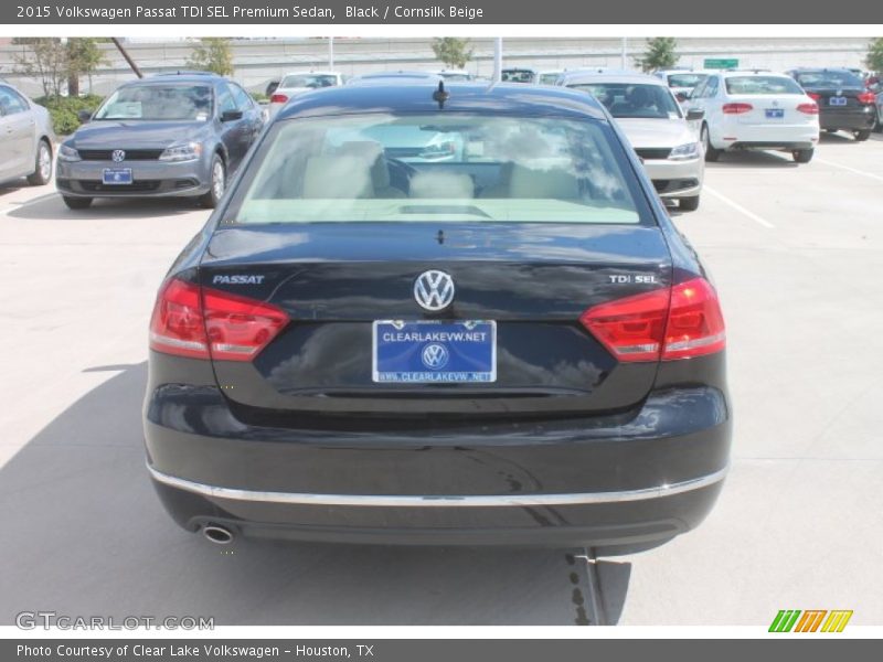 Black / Cornsilk Beige 2015 Volkswagen Passat TDI SEL Premium Sedan