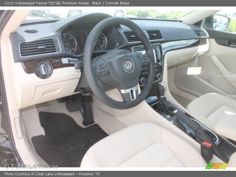 Black / Cornsilk Beige 2015 Volkswagen Passat TDI SEL Premium Sedan