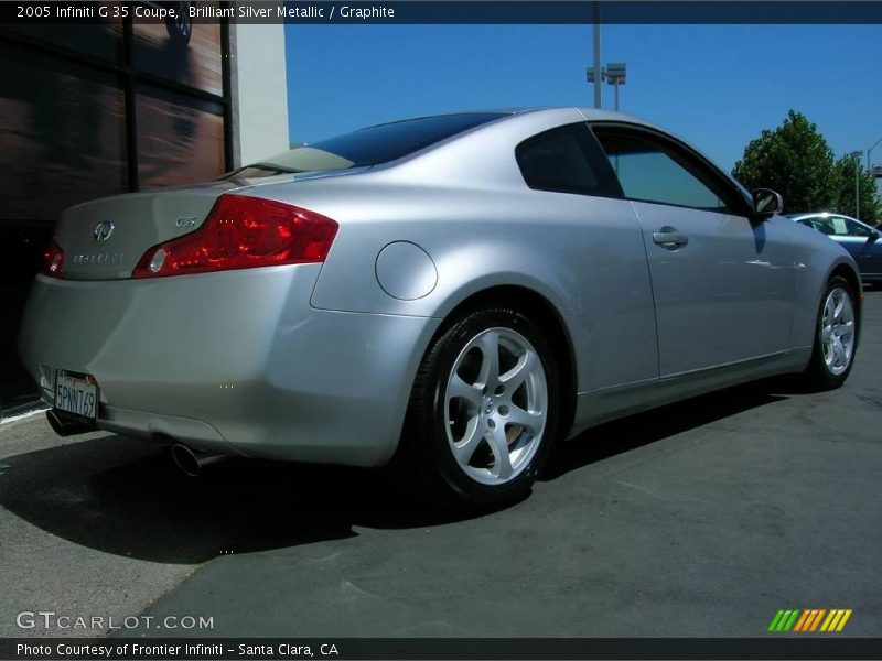 Brilliant Silver Metallic / Graphite 2005 Infiniti G 35 Coupe