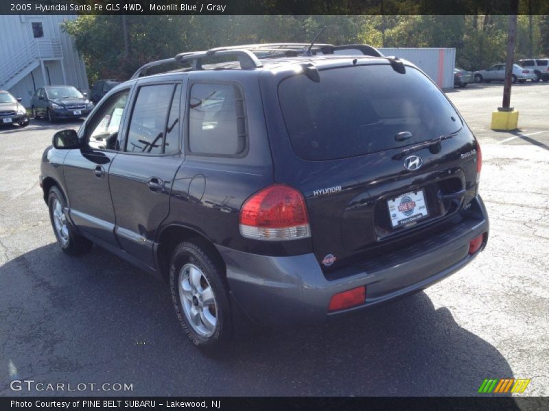 Moonlit Blue / Gray 2005 Hyundai Santa Fe GLS 4WD