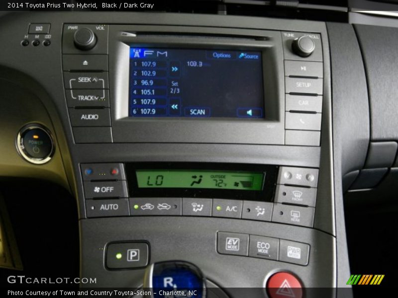 Black / Dark Gray 2014 Toyota Prius Two Hybrid