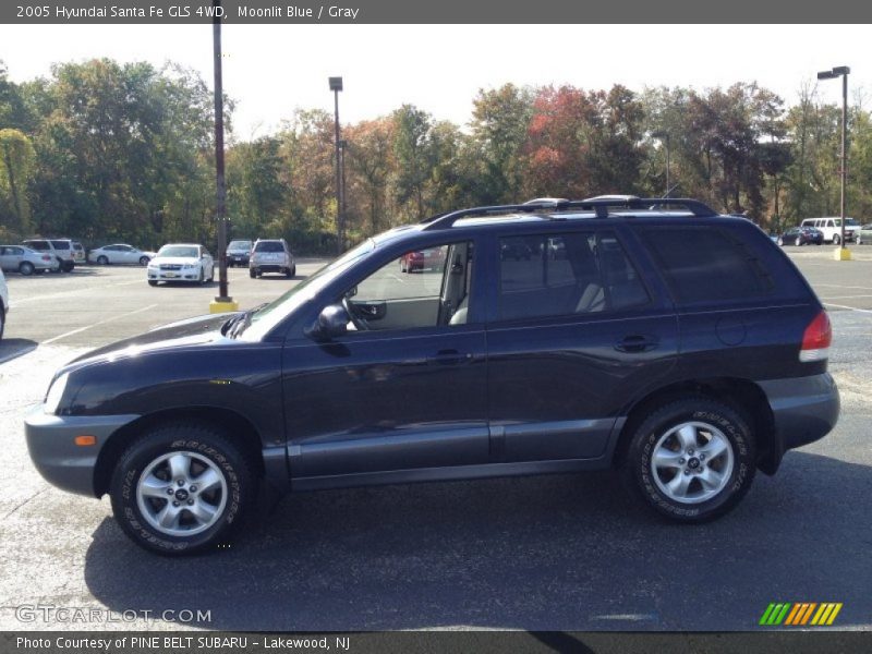 Moonlit Blue / Gray 2005 Hyundai Santa Fe GLS 4WD