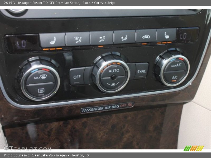 Black / Cornsilk Beige 2015 Volkswagen Passat TDI SEL Premium Sedan