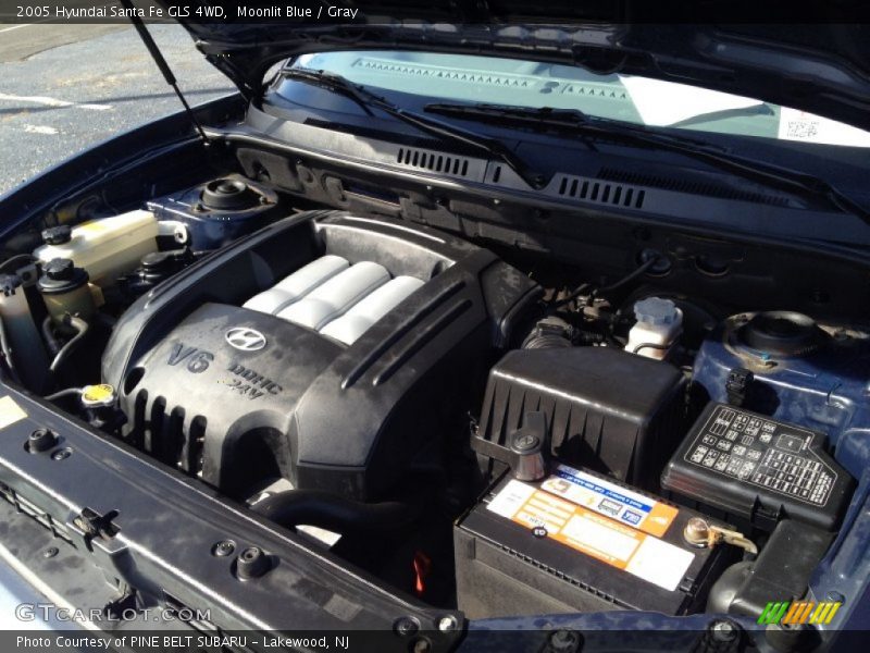 Moonlit Blue / Gray 2005 Hyundai Santa Fe GLS 4WD
