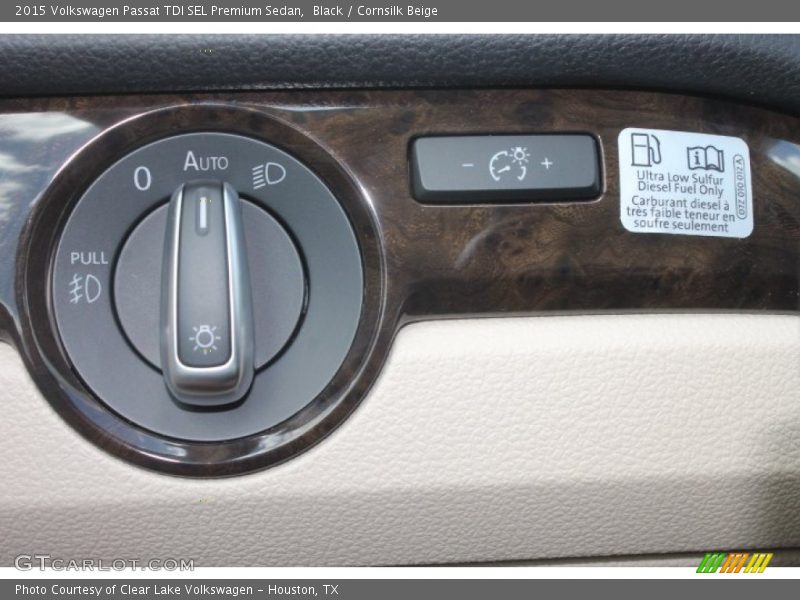 Black / Cornsilk Beige 2015 Volkswagen Passat TDI SEL Premium Sedan