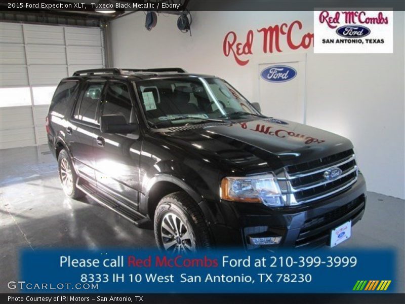 Tuxedo Black Metallic / Ebony 2015 Ford Expedition XLT