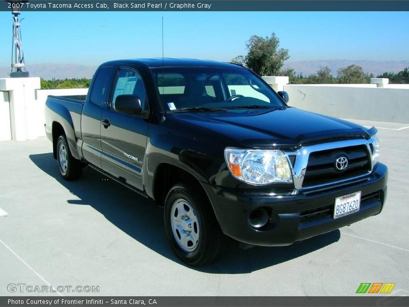 Black Sand Pearl / Graphite Gray 2007 Toyota Tacoma Access Cab