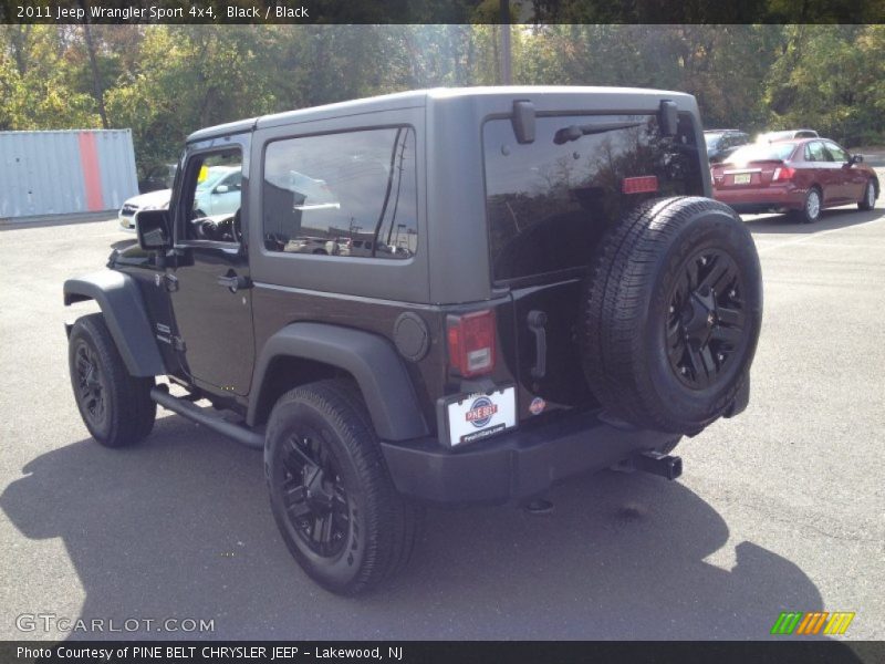 Black / Black 2011 Jeep Wrangler Sport 4x4
