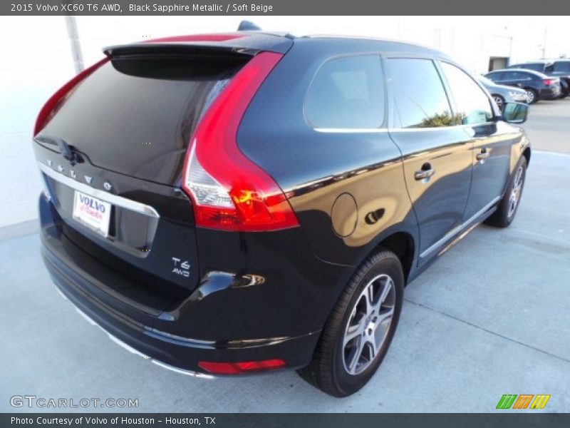 Black Sapphire Metallic / Soft Beige 2015 Volvo XC60 T6 AWD