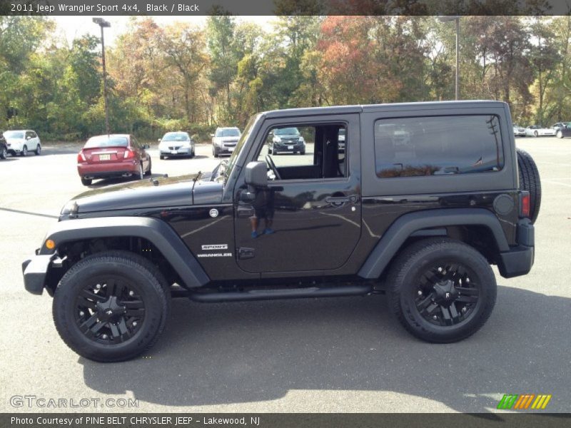 Black / Black 2011 Jeep Wrangler Sport 4x4