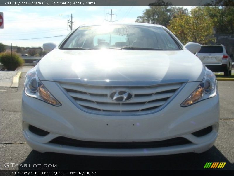 Shimmering White / Camel 2013 Hyundai Sonata GLS