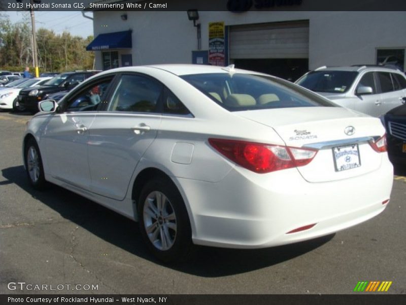 Shimmering White / Camel 2013 Hyundai Sonata GLS