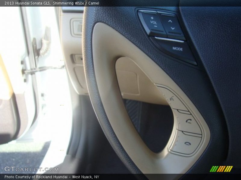 Shimmering White / Camel 2013 Hyundai Sonata GLS