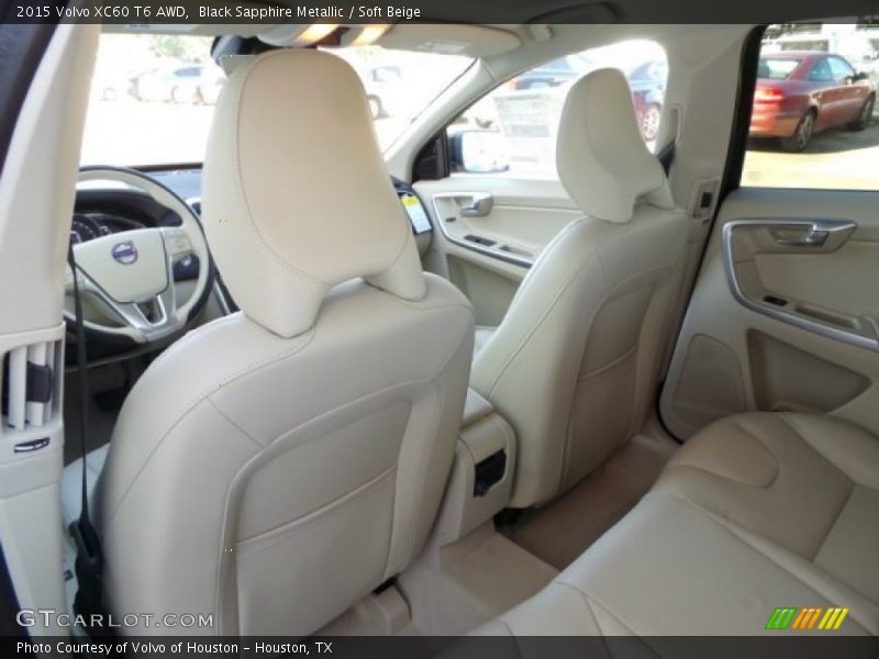 Black Sapphire Metallic / Soft Beige 2015 Volvo XC60 T6 AWD