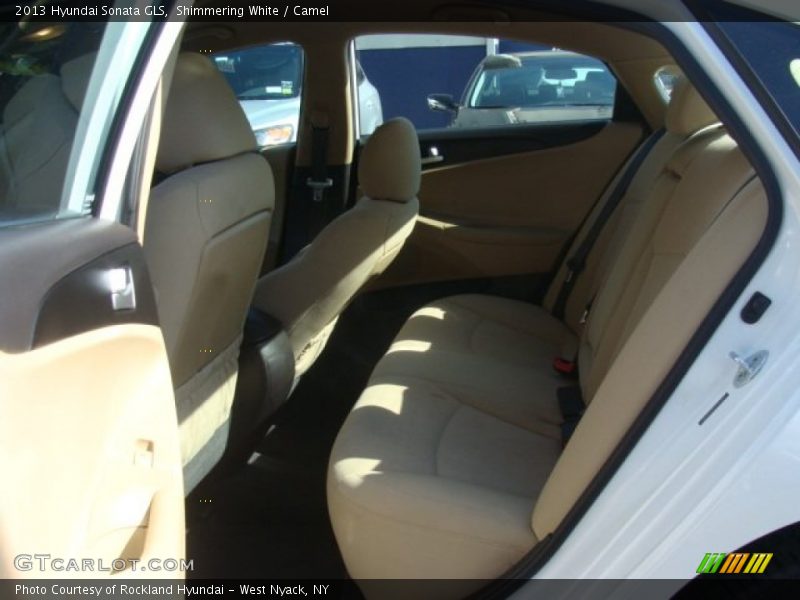 Shimmering White / Camel 2013 Hyundai Sonata GLS