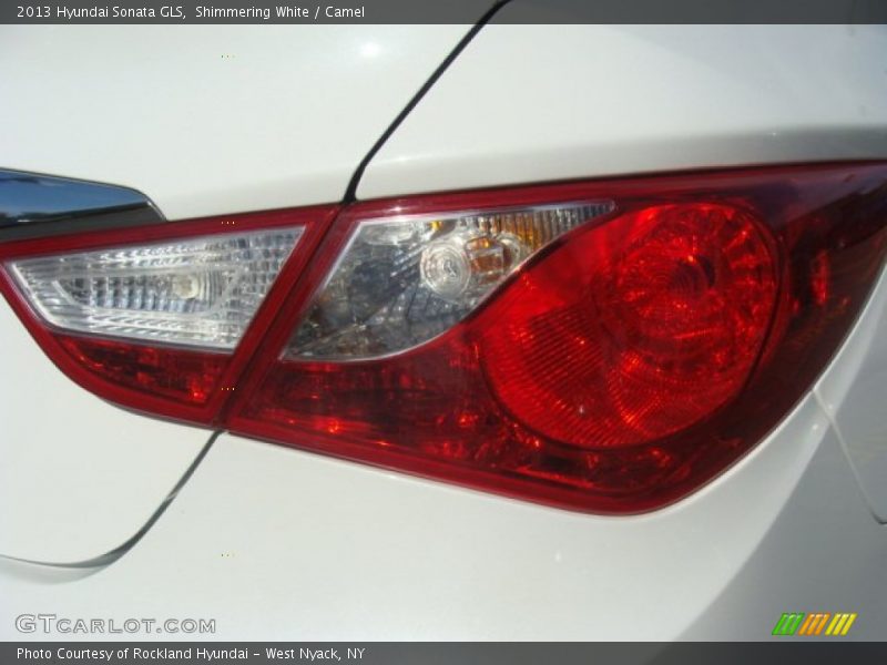 Shimmering White / Camel 2013 Hyundai Sonata GLS