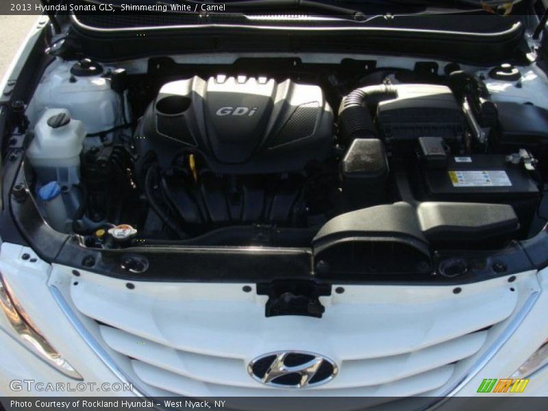 Shimmering White / Camel 2013 Hyundai Sonata GLS