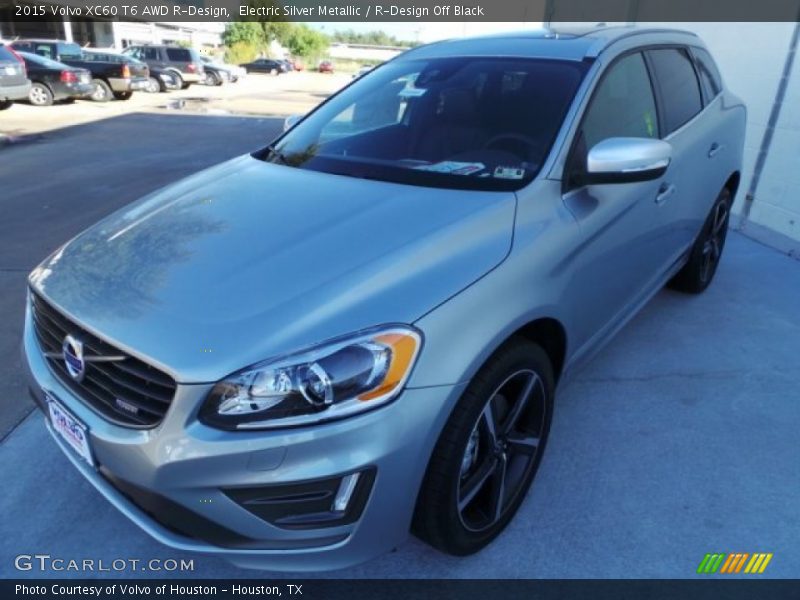 Electric Silver Metallic / R-Design Off Black 2015 Volvo XC60 T6 AWD R-Design