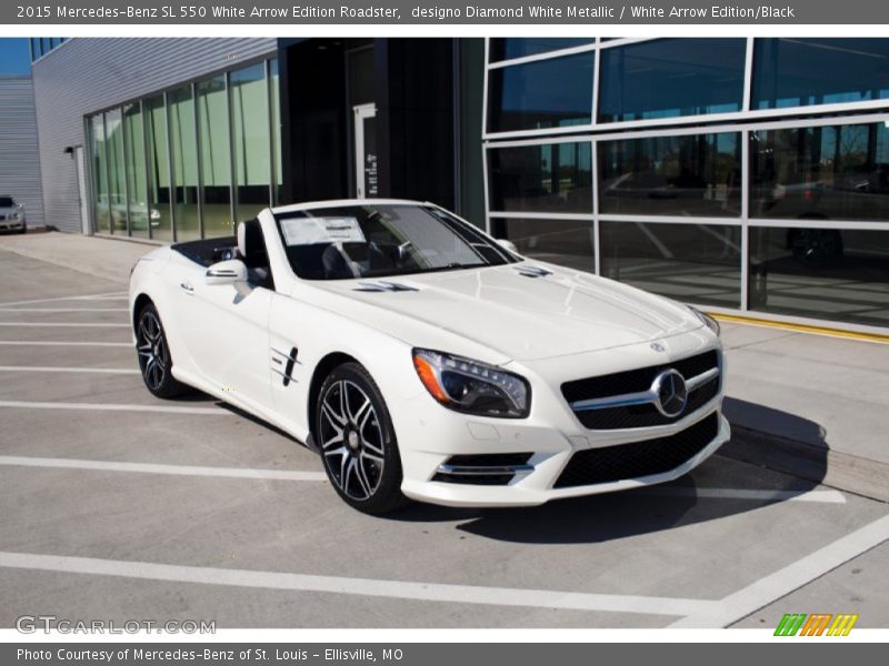  2015 SL 550 White Arrow Edition Roadster designo Diamond White Metallic