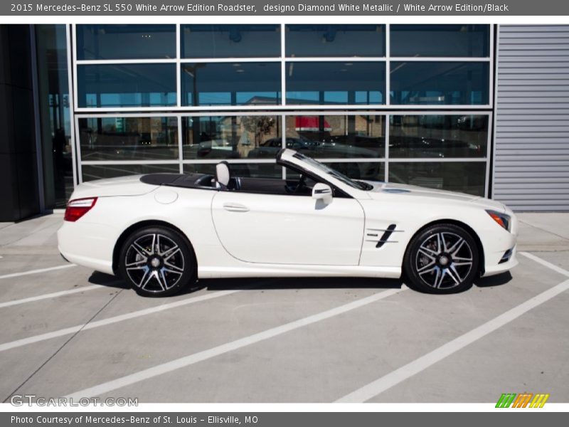 2015 SL 550 White Arrow Edition Roadster designo Diamond White Metallic