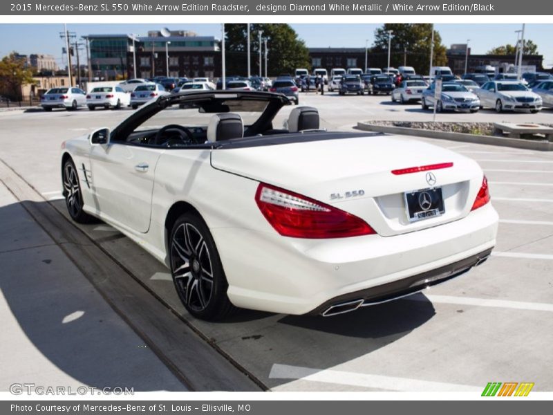 designo Diamond White Metallic / White Arrow Edition/Black 2015 Mercedes-Benz SL 550 White Arrow Edition Roadster