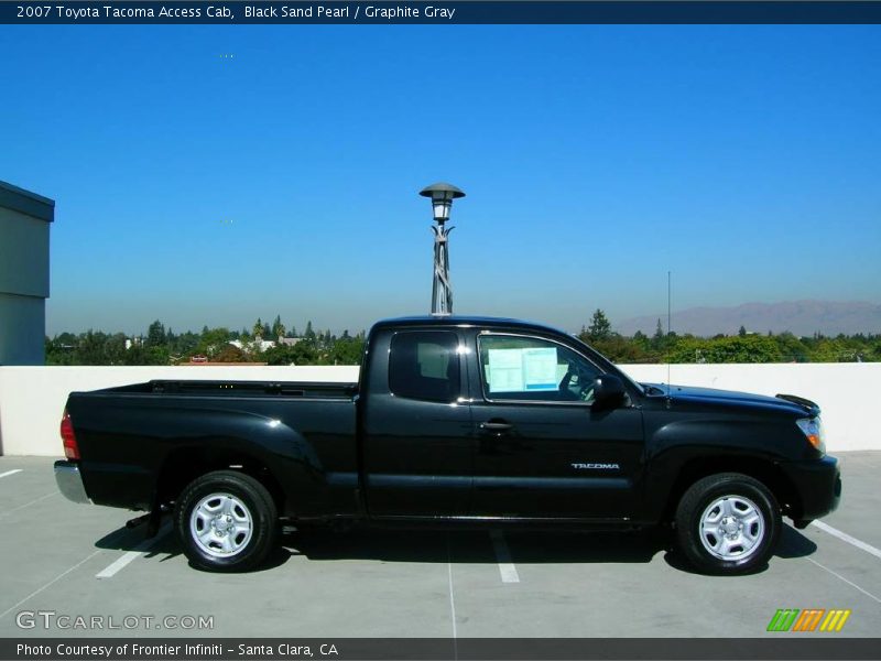Black Sand Pearl / Graphite Gray 2007 Toyota Tacoma Access Cab