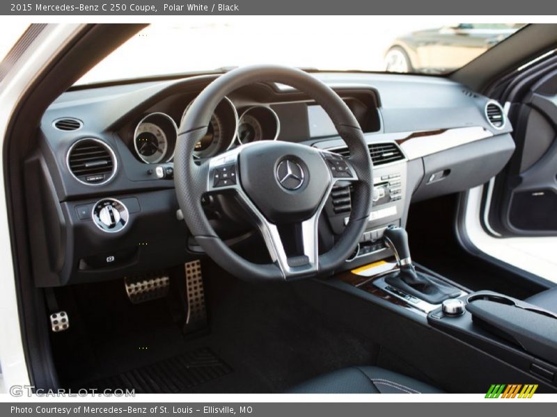 Polar White / Black 2015 Mercedes-Benz C 250 Coupe