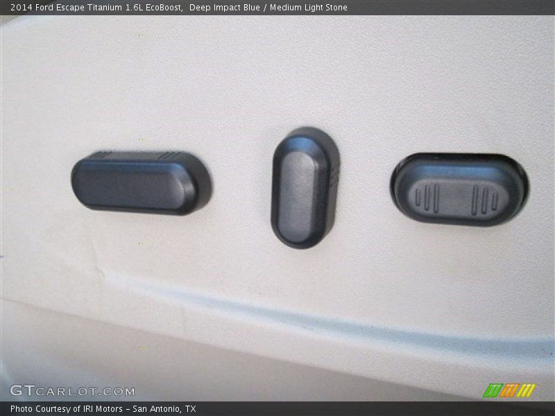 Deep Impact Blue / Medium Light Stone 2014 Ford Escape Titanium 1.6L EcoBoost