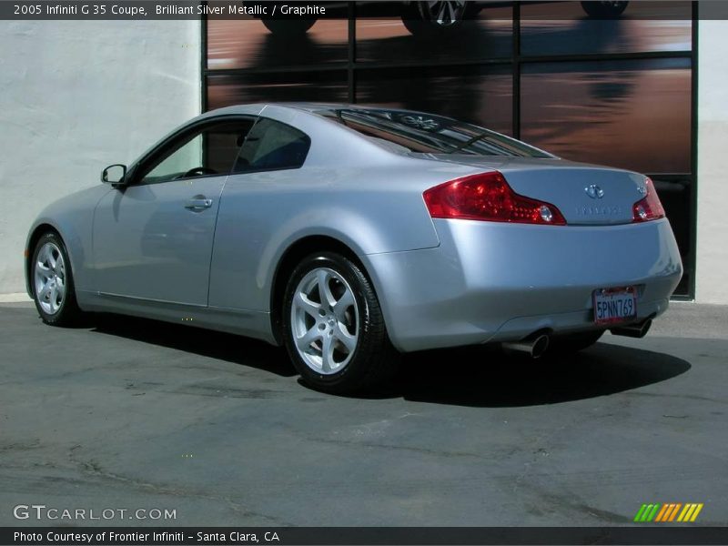 Brilliant Silver Metallic / Graphite 2005 Infiniti G 35 Coupe